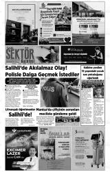 Salihli Sektör gazetesi 1. sayfa