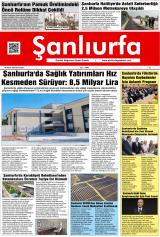 Şanlıurfa gazetesi 1. sayfa