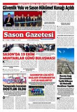 Sason gazetesi 1. sayfa