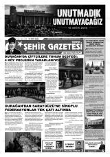 Şehir gazetesi 1. sayfa