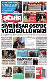 Şehir Gazetesi gazetesi 1. sayfa