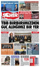 Şehir Gazetesi gazetesi 1. sayfa