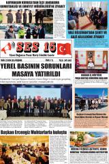 Ses 15 gazetesi 1. sayfa