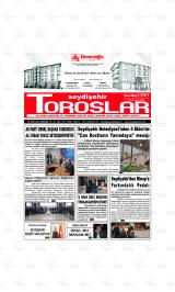 Seydişehir Toroslar gazetesi 1. sayfa