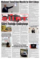 Siirt gazetesi 1. sayfa