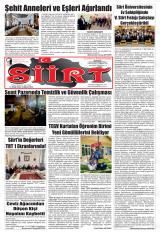 Siirt gazetesi 1. sayfa