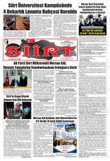 Siirt gazetesi 1. sayfa