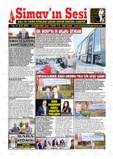 Simav'ın Sesi gazetesi 1. sayfa
