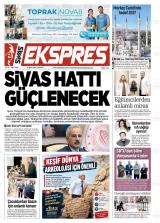 Sivas Ekspres gazetesi 1. sayfa