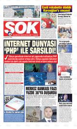 Şok gazetesi 1. sayfa