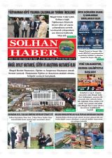 Solhan Haber gazetesi 1. sayfa