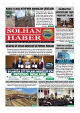 Solhan Haber gazetesi 1. sayfa