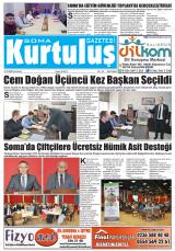 Soma Kurtuluş gazetesi 1. sayfa