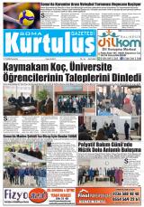Soma Kurtuluş gazetesi 1. sayfa
