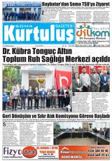 Soma Kurtuluş gazetesi 1. sayfa