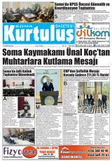 Soma Kurtuluş gazetesi 1. sayfa