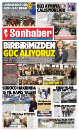 Sonhaber gazetesi 1. sayfa