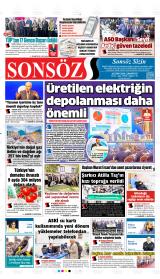 Sonsöz gazetesi 1. sayfa