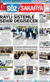 Söz Sakarya gazetesi 1. sayfa