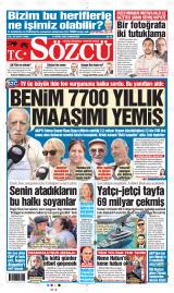 Sözcü gazetesi 1. sayfa