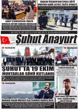 Şuhut Anayurt gazetesi 1. sayfa
