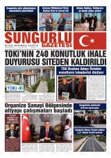 Sungurlu gazetesi 1. sayfa