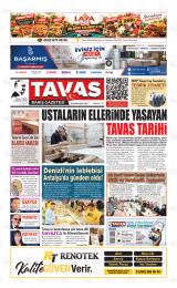Tavas Barış gazetesi 1. sayfa