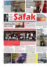 Tekirdağ Şafak gazetesi 1. sayfa
