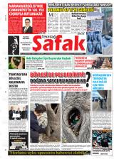 Tekirdağ Şafak gazetesi 1. sayfa