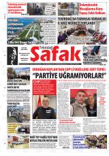 Tekirdağ Şafak gazetesi 1. sayfa