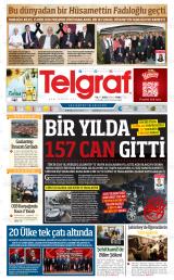 Telgraf gazetesi 1. sayfa