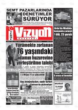 Terme Vizyon gazetesi 1. sayfa