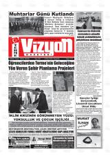 Terme Vizyon gazetesi 1. sayfa