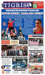 Tigris Haber gazetesi 1. sayfa