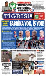Tigris Haber gazetesi 1. sayfa