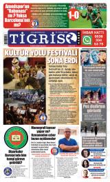 Tigris Haber gazetesi 1. sayfa