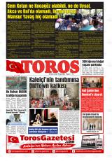 Toros gazetesi 1. sayfa