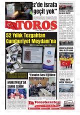 Toros gazetesi 1. sayfa