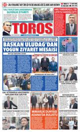 Toros gazetesi 1. sayfa