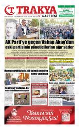 Trakya gazetesi 1. sayfa