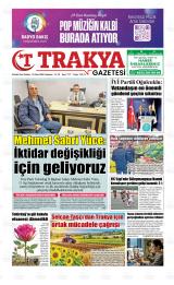 Trakya gazetesi 1. sayfa
