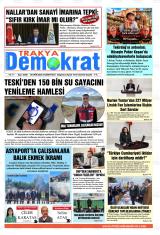 Trakya Demokrat gazetesi 1. sayfa