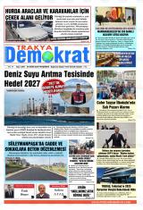 Trakya Demokrat gazetesi 1. sayfa