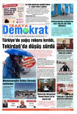 Trakya Demokrat gazetesi 1. sayfa