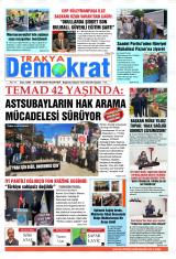 Trakya Demokrat gazetesi 1. sayfa