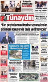 Tünaydın gazetesi 1. sayfa