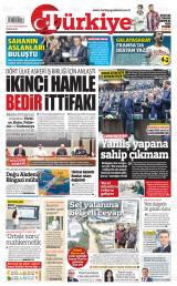 Türkiye gazetesi 1. sayfa