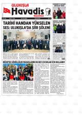 Ulukışla Havadis gazetesi 1. sayfa