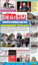 Urfa Değişim gazetesi 1. sayfa