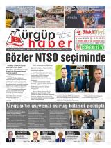 Ürgüp Haber gazetesi 1. sayfa